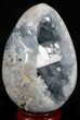 Gorgeous Celestine (Celestite) Geode Egg - Madagascar #37070-1